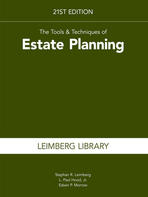 cover image of The Tools & Techniques of Estate Planning, 2